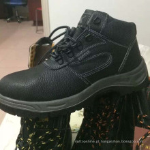 Boa qualidade profissional profissional PU / couro trabalhando sapatos de segurança